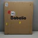 Babelio Baby Gate for Stairs, Kitchen & Doorways, 26-43" W 28" H No Bottom Bar| Easy Installation| One-Handed Operation| Auto-Close| Hardware Mount (Drill Needed) Safety Dog/Pet Gate Indoor (White)