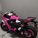 Kid Trax 6V Glow Electric Toddler Kids Motorcycle - Toddler Bike, Indoor/Outdoor Toys, Durable, LED Headlights and Body Light, Realistc Sounds, Kids Ride On Toys, Max Weight 65lbs, Ages 3+, Pink