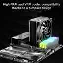 be quiet! Pure Rock 3 Black CPU Air Cooler | 4 High Performance 6mm Heat Pipes with HDT Technology | 120mm PWM Fan | AMD:AM4 AM5/Intel LGA 1700/1150/1151/1200 | Black | BK039