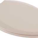 American Standard 5257A65MT.021 Cardiff Slow-Close Elongated Front Toilet Seat, Bone