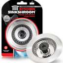 Kitchen SinkShroom Revolutionary Clog-Free Stainless Steel Sink Strainer, Chrome gray (1-(Pack))