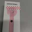 SWEETFULL Portable Handheld Mini Fan with LED Display, 3-in-1 Personal Foldable USB Rechargeable Hand Held Fan & Flashlight for Travel, Lash Eyelash, Cute Small Pocket for Women, Girls (Pink)