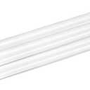 Uxcell 5Pcs Clear Rigid Acrylic Pipe, 13mm(0.51") ID x 15mm(0.59") OD 10" Round Polycarbonate Tube Plastic Tubing for Plumbing, Lighting, Aquarium, DIY Projects