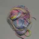 Rugelyss Rainbow Colorful Wigs for Women 26 Inches Long Wavy Fashion Synthetic Full Head Hair Wig with Bangs for Cosplay or Party