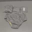 2 Pack Washable Incontinence Underwear for Men/Women, TPU Leakage-Proof Adult Cloth Diaper Nappy with Inserts, Reusable Absorbent Urinary Briefs for The Elderly, Disabled, Postpartum (Grey-XL)