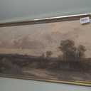 Framed Large Vintage Farmhouse Country Nature Landscape Wall Art 24×48in