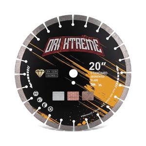 20 Inch Diamond Concrete Saw Blade, Segmented General Purpose Blade Dry/Wet Cutting Concrete, Reinforced Concrete, Green Concrete, Masonry 1" Arbor