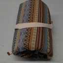 Extra Large Waterproof Picnic Blanket | Portable Camping & Beach Mat | Sand Free with Carry Strap | Park Blanket for Grass, Hiking, Travel, Concerts, Indoor (Orange) (4'11" x 6'7" (Rectangular))