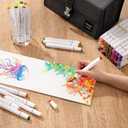 Alcohol Markers Set, 120 Colors Dual Brush Tip Art Markers for Drawing, Professional Alcohol Based Markers for Artists Beginners Adults, Blendable Markers for Coloring Illustration Sketching