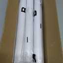Closet Rod 50-87 Inches, Adjustable Heavy Duty Metal White Closet Rods for Hanging Clothes 1.3 Inches Diameter for Wardrobes Laundry