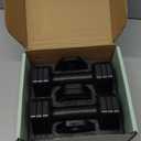 Adjustable Dumbbell Set, 4 in 1 Free Weights Dumbbells Set for Women, Weights for Women at Home, 2lb 3lb 4lb 5lb with TPU Soft Rubber Handle for Home Gym Exercise Training (Black)