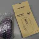 TECKNET Wireless Mouse, 2.4G Ergonomic Optical Mouse, Computer Mouse for Laptop, PC, Computer, Chromebook, Notebook, 6 Buttons, 24 Months Battery Life, 2600 DPI, 5 Adjustment Levels - Purple