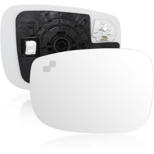 Left Driver Side Heated Mirror Glass for Mazda CX-5 2017-2024 for Mazda CX-9 2016-2023, Car Exterior Door Rearview Wing Mirror Glass with Blind Spot Detection, TK71691G7/MA1324107
