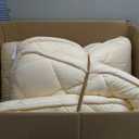 FULI Japanese Futon Mattress, Foldable Japanese Floor Mattress, Japanese Floor Bed, Foldable Mattress, Futon Mattress, Made in Japan (White, 100cm x 190cm)