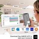 Smart Digital Calendar Family Planner Chore Chart HD Touchscreen Meal Planner & Photo Display Syncs with Online Calendars Includes Desk Stand & Wall Mount (15.6 Inch Digital Calendar - White), Large