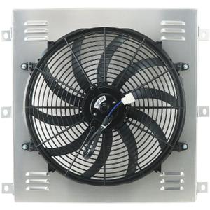 Aluminum Radiator 16'' Fan Shroud For Chevy C/K Series/Truck 3100 3600 3800 3900 3.5L 3.8L 4.3L 1947-1954