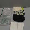 Non-Slip Reusable Organic Panty Liners for Women & Teens (Small 7-Pack)  100% Breathable, High-Temp Washable Cloth Panty Liners for Vaginal Discharge  Soft Cotton Keep You Fresh & Dry for Daily Use (Black)