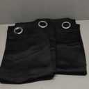 MYSKY HOME Grommet top Thermal Insulated Window Blackout Curtains, 42 x 63 Inch, Black, 1 Panel