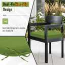 Basic Beyond Outdoor Chair Cushions Set of 2, Outdoor Cushions for Patio Furniture, Water Resistant Patio Chair Cushions with 2 Ties, 17x16x2, Grass Green