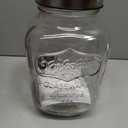 1 Gallon Large Glass Jar With Mouth Canning Jar Kitchen Storage Jar Cookie Candy Penny Jar with Stainless Steel Screw Lid