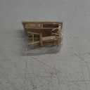 Wooden Mini Dollhouse Furniture: 1:12 Dolls Table & Chair Furniture Set Desk Chair with Drawer for Photo Props Mini House Living Room Accessories