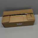 Pre-lit Artificial Christmas Garland, Green Rattan with Silver Flower Decorations and Battery Operated LED Lights for Home Stairs Fireplace Front Porch Door Display Indoor Outdoor Christmas Decor -9FT