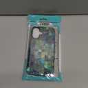 Case for iPhone 17 Case,Green Toned Glass Mosaic Patten Design Hybrid Dual Protection Silicone Hard PC Shockproof Full Body Cover Slim Anti Scratch Protective Case for Men Women