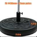 Orgrimmar Water Filled 55LB Patio Umbrella Base Heavy Duty Round Patio Umbrella Base Stand for Outdoor