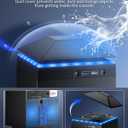 MENEEA Cooling Fan Dust Proof for Xbox Series X Console with Colorful Light Strip,Dust Cover Filter,Rubber Dust Plugs,Low Noise Top Fan with 3 Gears,Cooler&Light Independent Touch Switch, 2 USB Port
