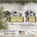 10 x Graduation Gifts for High School Seniors, Unique Senior Class of 2026 Graduation Ornament, Senior 2026 Gifts for Boys Girls Daughter on Christmas, Wood Graduate Cap Christmas Ornament