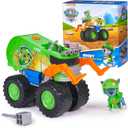 Paw Patrol: Rescue Wheels Rockys Recycle Truck, Toy Truck with Projectile Launcher and Collectible Action Figure, Kids Toys for Boys & Girls Ages 3+