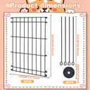 Dog Crate Divider Panel,Include 2 Metal Panels,4 Connecting Rods and 4 Spacers,Adjustable Metal Pet Kennel Divider,20.4''H ,Adjustable Width 13.7"-25.48",Fit Medium Dog Crate (Crate NOT Included)