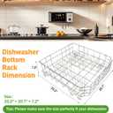 Upgrade WD28X31819 WD28X10284 Dishwasher Lower Rack Replacement for GE Dishwasher Parts, Replace for WD28M65 WD28X10001 WD28X10213 WD28X305 WD28X10335 WD28X10054
