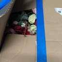 Miracliy 8Pcs 66FT Red Flower Garland, Orange Artificial Rose Floral Vines Fake Hanging Spring Flower Garland for Wall Backdrop Wedding Arch Tea Party Door Mantle Decoration