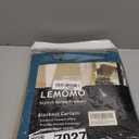 LEMOMO Sea Teal Blackout Curtains/42 x 45 Inch/Set of 2 Panels Rod Pocket Room Darkening Curtains for Bedroom