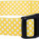 Native Pup Polka Dot Dog Collar, Adjustable for Small, Medium, Large Dogs, Cute Fabric for Boy, Girl (Large (Pack of 1), Yellow)
