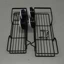 SANNO Suction Cup Shower Caddy Bathroom Caddies Storage Combo Organizer, No Damage Suction Cup,Rustproof Wire Basket for Kitchen Bathroom, Black,pack of 2