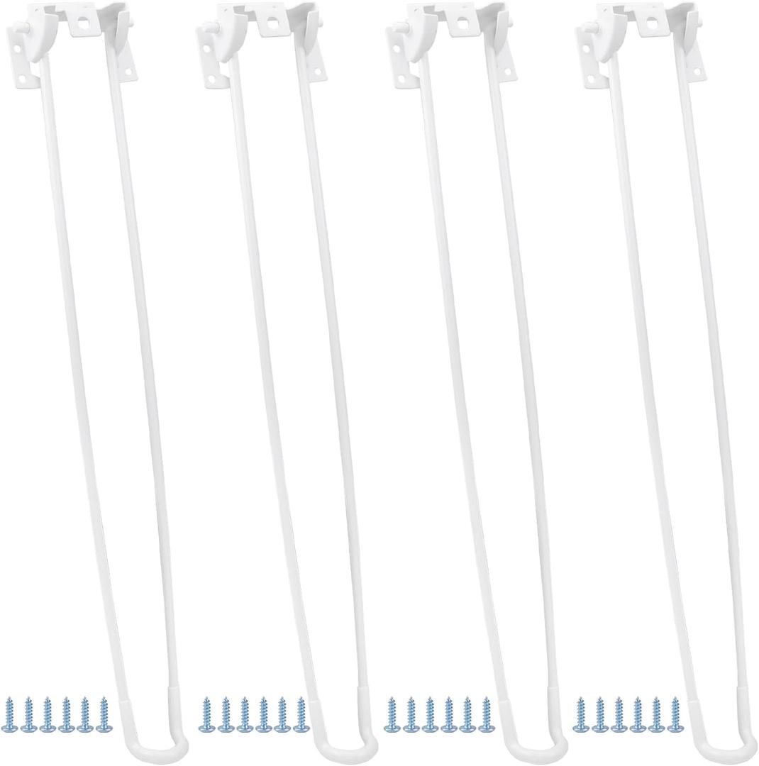 Enenes 21 Inch Foldable Hairpin Legs (4PCS) - Heavy Duty Metal Table Legs with Screws for Coffee Table, Desk, Nightstand - Easy Installation & Space-Saving Design