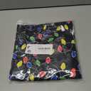 Soophiea Mens Christmas Halloween Pajama Pants Sleep Bottoms Pj Pants with Pockets (Black)