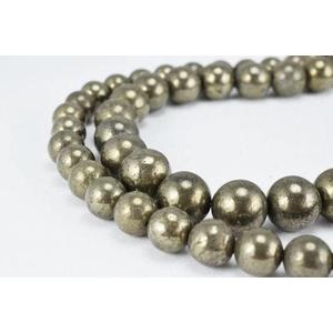Pyrite Round Natural Gemstone Beads 6mm/8mm/10mm Natural healing stone, Beads,Pyrite Beads