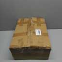 Dresser with Mirror, 4 Drawers Dresser with 2-Tier Shelves, Freestanding Fabric Chest of Drawers for Small Space, Tall Narrow Nightstand Vanity for Bedroom, Hallway, Dorm, Rustic Brown, 15.3"W