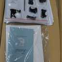 Office Desk Chair with Ergonomic Lumbar Support, Extra-Thick Seat Cushion, Flip-up Arms, Breathable Mesh Back, Computer Task Chair for Home Office (Black Fiber)