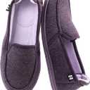 RockDove Women's Two-Tone Hoodback Slipper with Removable Insole (9, Eggplant)
