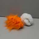 Unisex Orange Wig with White Ear Muffs Funny Crazy Wigs Hair Halloween Hairy Costume for Adults Mardi Gras Party