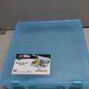 ArtBin 6955AA Super Satchel Compartment Box Clear Craft Organizer Storage Case - Aqua