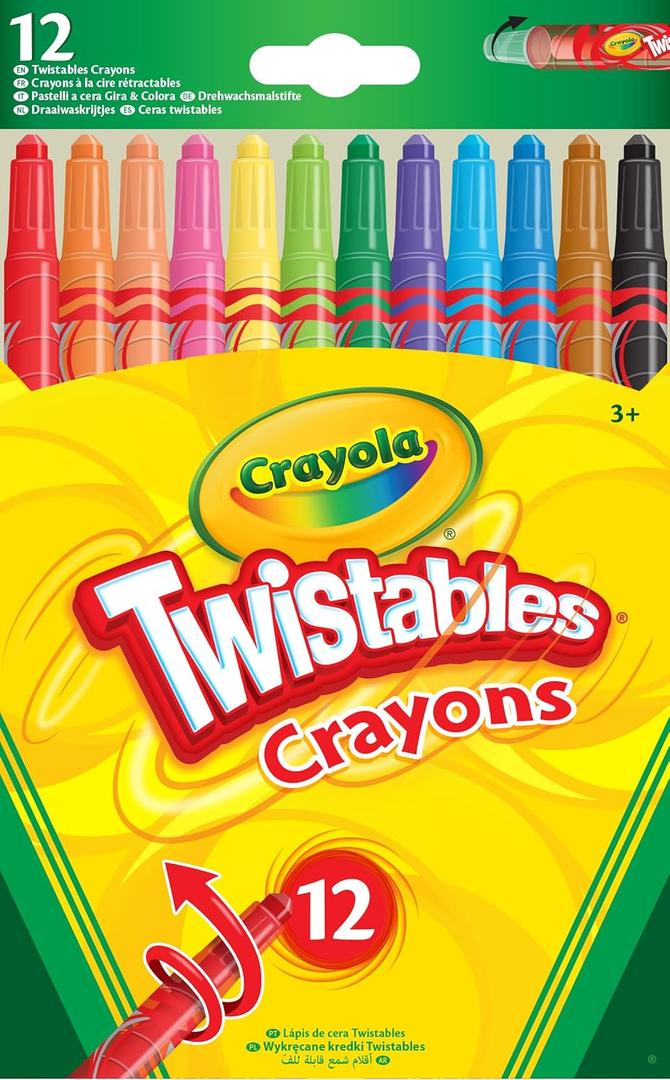 CrayolaTwistables Crayons, Pack of 12 - Multicolour