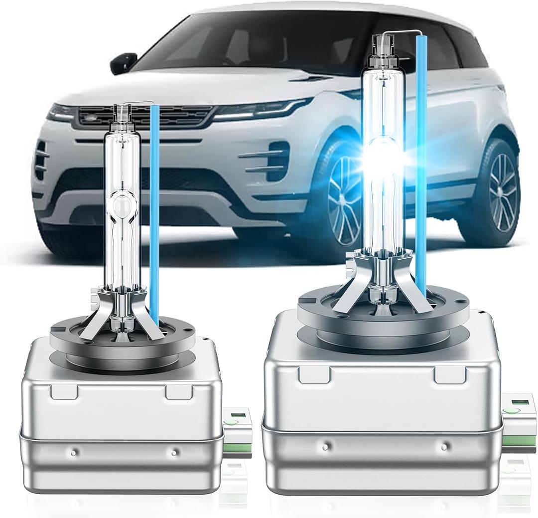 Fit for Land Rover 2010-2019 Range Rover Evoque Sport 2015-2019 Discovery Sport 2010-2015 LR4 D3S HID Xenon Headlight Bulbs, High Low Beam Light Bulb, 8000K White Blue, Pack of 2