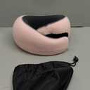 WEERSHUN Travel Pillows for Airplanes,2024 New Travel Pillow,Travel Neck Pillow Airplane Memory Foam Travel Pillow Neck Pillow for Traveling Suitable for Airplanes,Offices and Cars (Pink)