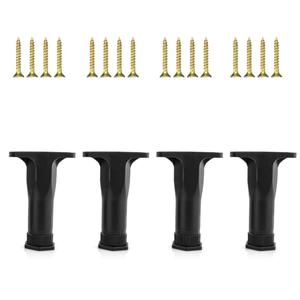 Sisyeuo 4Pcs Adjustable Furniture Leveling Feet with Nonslip Base Heavy Duty Legs for Beds Tables Chairs Sofas Adjustable Bed Center Legs 5 inch
