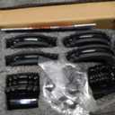 D-Ring Tie Down Anchors with Rubber Isolators, 4 Pack Heavy Duty 10 Ton Capacity Carbon Steel, Bolt-On with Mounting Hardware, Zinc & Powder Coated for Trailer, Truck, Pickup, Garage-Black